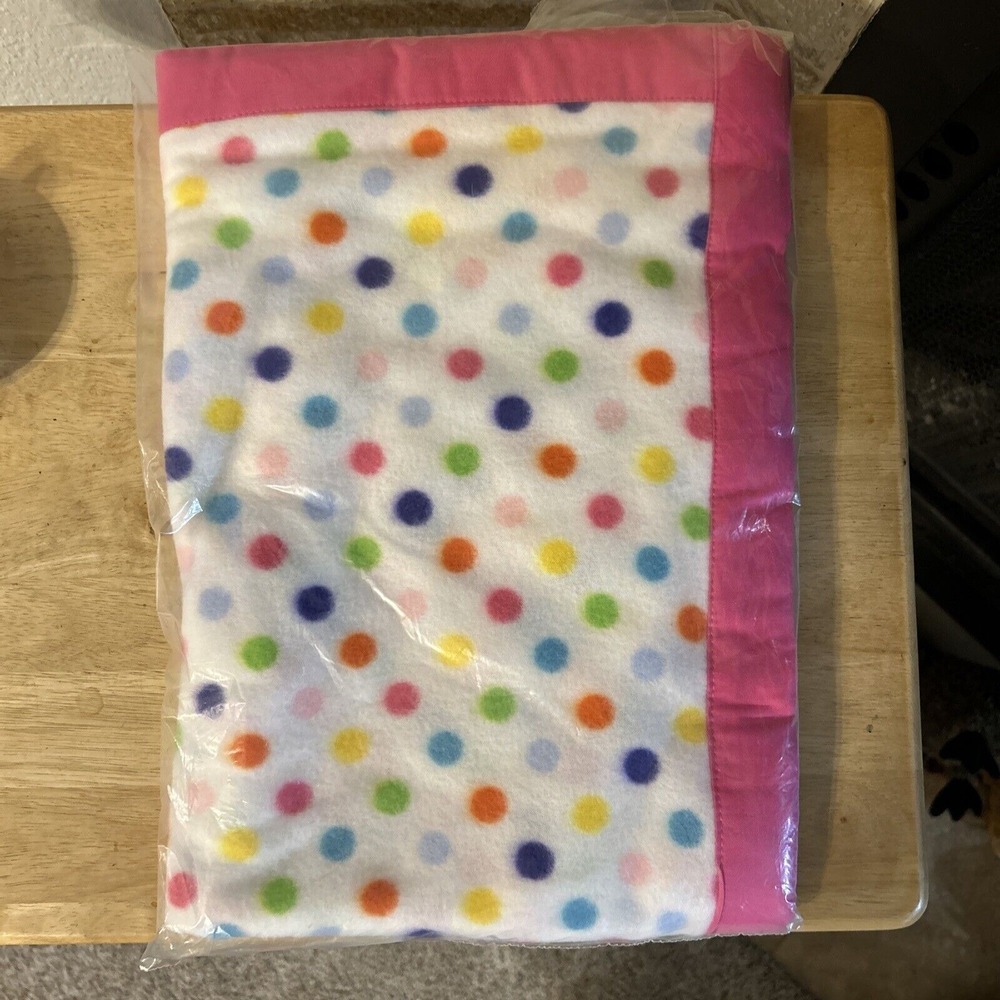 Brand New Dog Blanket,‎ Angel Paws 41x32 Polka Dot